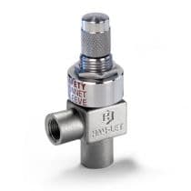 HF Series - 3° Stem Taper, H1300 Series, Straight Patern, SS 316 Metering Valve, 3° Stem 1/8" (A) by HAM-LET