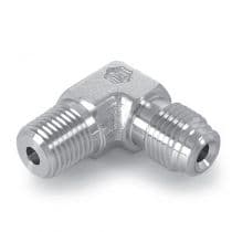 Male Elbow, SS 316L Male 1/4" to Male NPT 1/2" Elbow by HAM-LET