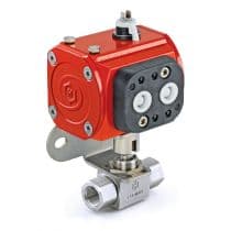 H6800 Actuated Ball Valve, SS Ball Valve 3/8"-IPSA1C by HAM-LET