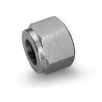 NUT, Stainless Steel 316, Let-Lok® Nut 8mm (OC) by HAM-LET