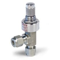 HXF Series - 1° Stem Taper, H1300 Series, Straight Patern, SS 316 Metering Valve, 1° Stem 1/8" (A) by HAM-LET