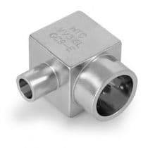 Mini Elbow, SS 316L Var or Vim/Var, Mini Elbow Reducer, 1/2" x 3/8" O.D., With Electropolish by HAM-LET
