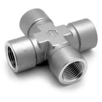 Cross Female, St. St. 316 Pipe Fitting, Union Cross, Cross 3/8" by HAM-LET