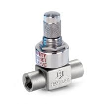HF Series - 3° Stem Taper, H1300 Series, Straight Patern, SS 316 Metering Valve, 3° Stem 1/8" (S) by HAM-LET