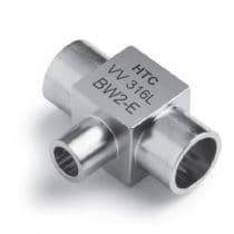 Mini Tee, SS 316L Var or Vim/Var, Mini Tee Reducer, 12mm x 12mm x 6mm O.D., With Electropolish by HAM-LET