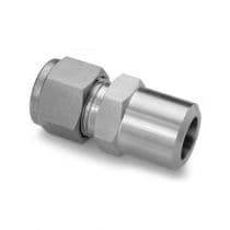 PIPE WELD CONNECTOR, St.St. 316 Pipe Weld Connector, Let-Lok® Male Pipe Weld Connector 8mm x 1/4" (TC) by HAM-LET