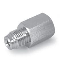 Male to Female NPT, SS 316L Male 1/2" to Female NPT 1/2" Connector, With Electropolish by HAM-LET