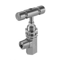 H300U Series, Angled Pattern SS Needle Valve 1/4" (MA) by HAM-LET