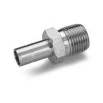 TUBE ADAPTER, St.St. 316 Tube Adapter, Let-Lok® Male Adapter, Tube to Pipe (Reducing) 6mm x 1/8" by HAM-LET