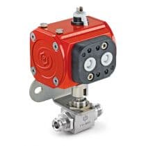 H6800 Actuated Ball Valve, SS Ball Valve 1/2"-PSA1C by HAM-LET