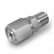 Female to Male NPT, SS 316L Swivel Female 1/4" to Male NPT 1/4" Connector by HAM-LET