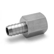 Hose Connector, St. St. 316 Pipe Fitting, Female Hose Connector 5/16" x 3/8" by HAM-LET
