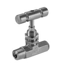 H300U Series, Angled Pattern SS Needle Valve 1/4" (M) by HAM-LET