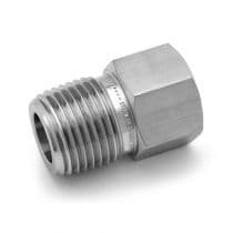 Male to Female Bushing, St. St. 316 Pipe Fitting, Reducing Bushing, Reducing Bushing 3/8" x 1/8" by HAM-LET