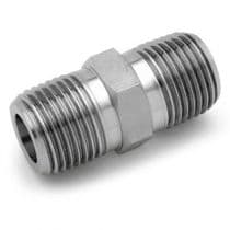 Hex NPT Nipple, St. St. 316 Pipe Fitting, Hex Nipple, Hex Nipple 3/8" by HAM-LET