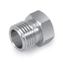 Tapered Male Nut, SS 316L Tapered Male Nut 1/4" by HAM-LET