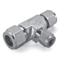 UNION TEE, Let-Lok® Reducing Tee 1" x 3/4" x 3/8" by HAM-LET