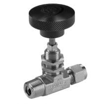 H300U Series, Angled Pattern SS Needle Valve 3/8" (RS) by HAM-LET