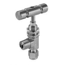 H300U Series, Angled Pattern SS Needle Valve 1/4" (MA) by HAM-LET