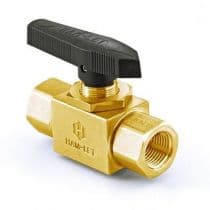 H6800 Series, 3 Piece 3 Port Pattern SS Ball Valve 3/8" (IPSS) by HAM-LET