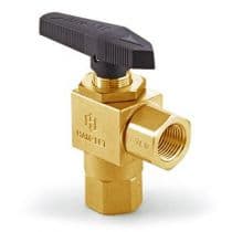 H6800 Series, 3 Piece 3 Port Pattern SS Ball Valve 1/4" (PSA) by HAM-LET