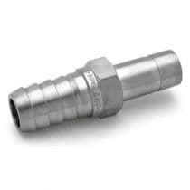 Hose Connector, St. St. 316 Pipe Fitting, Tube-to-Hose Connector 3/8" x 1/2" by HAM-LET