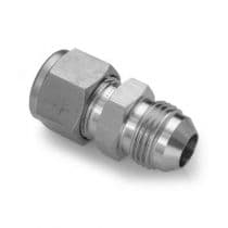 MALE CONNECTOR, St.St. 316 Male Connector, Let-Lok® Let-Lok to AN Union 3/8" x 1/4" by HAM-LET