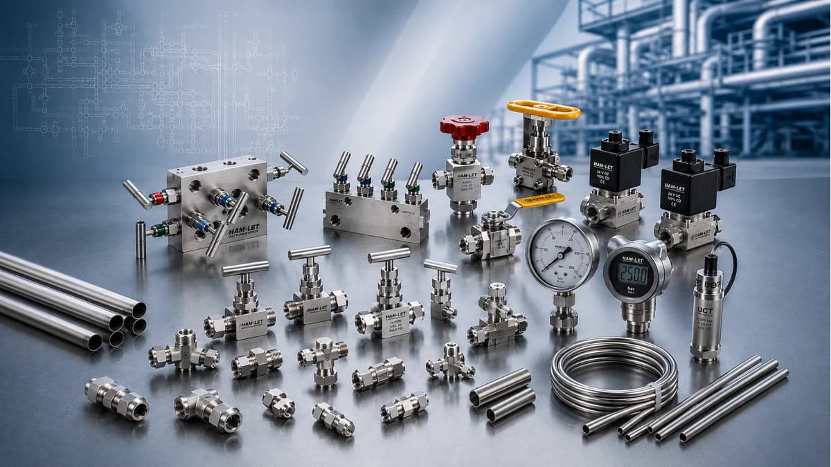Precision fluid instrumentation fittings and valves