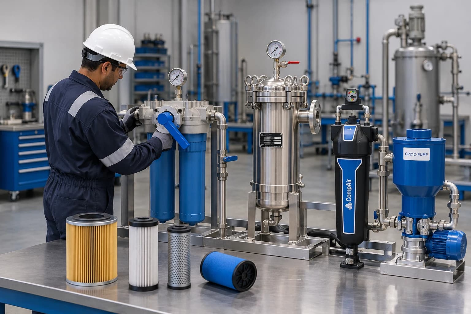 Industrial filtration and separation package
